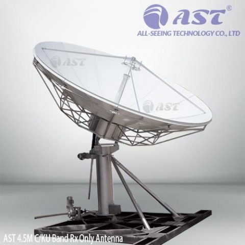 AST 4.5 meter TVRO antenna